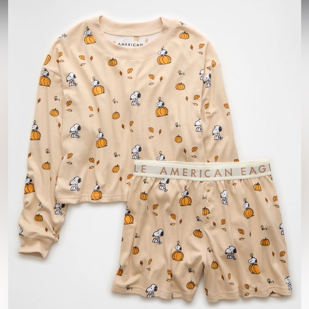 Snoopy pumpkin pajamas